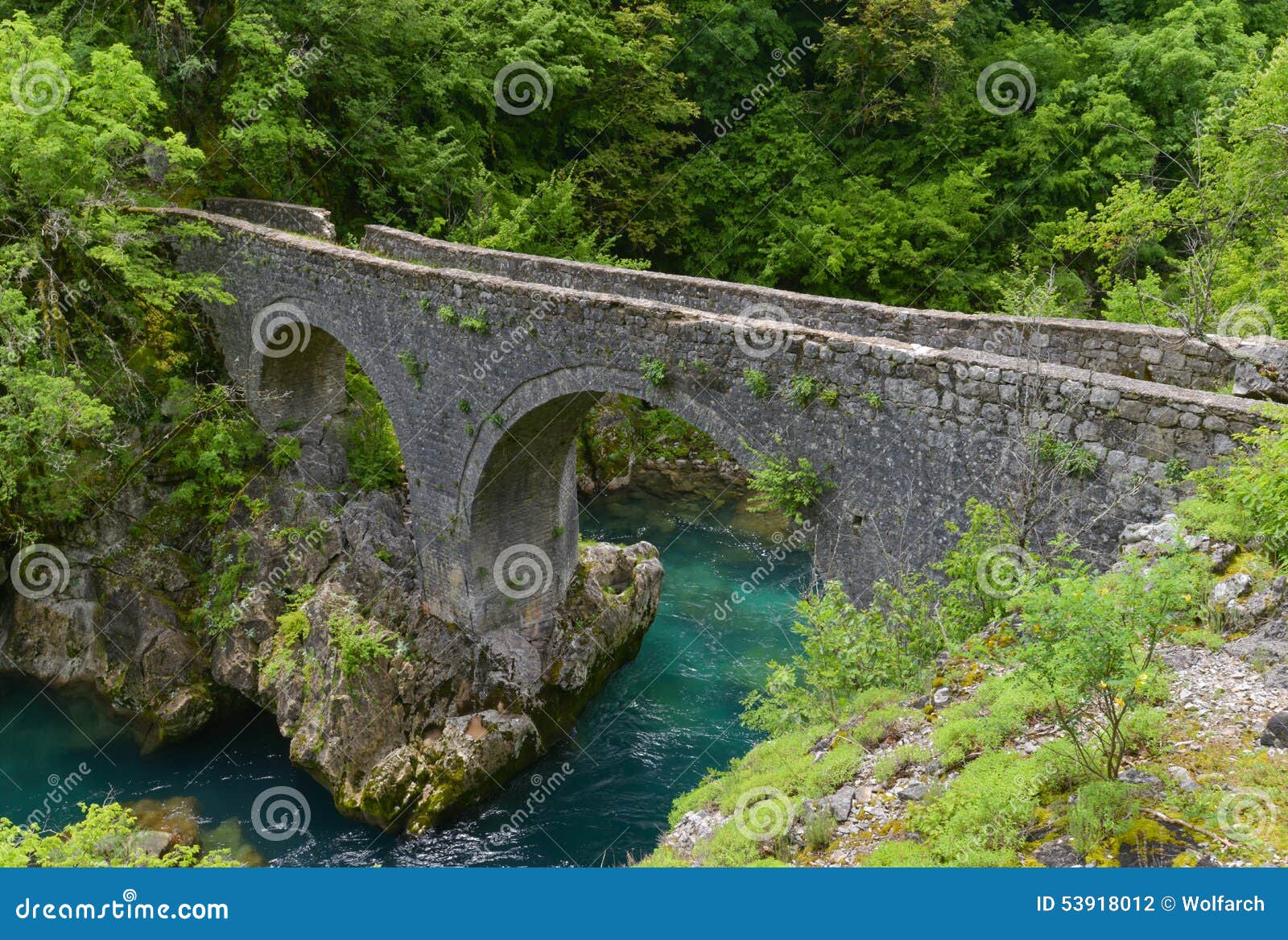 danilo's bridge over mrtvica river, montenegro